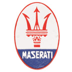 Maserati Super Car Logo Vintage Cast Iron Wall Sign