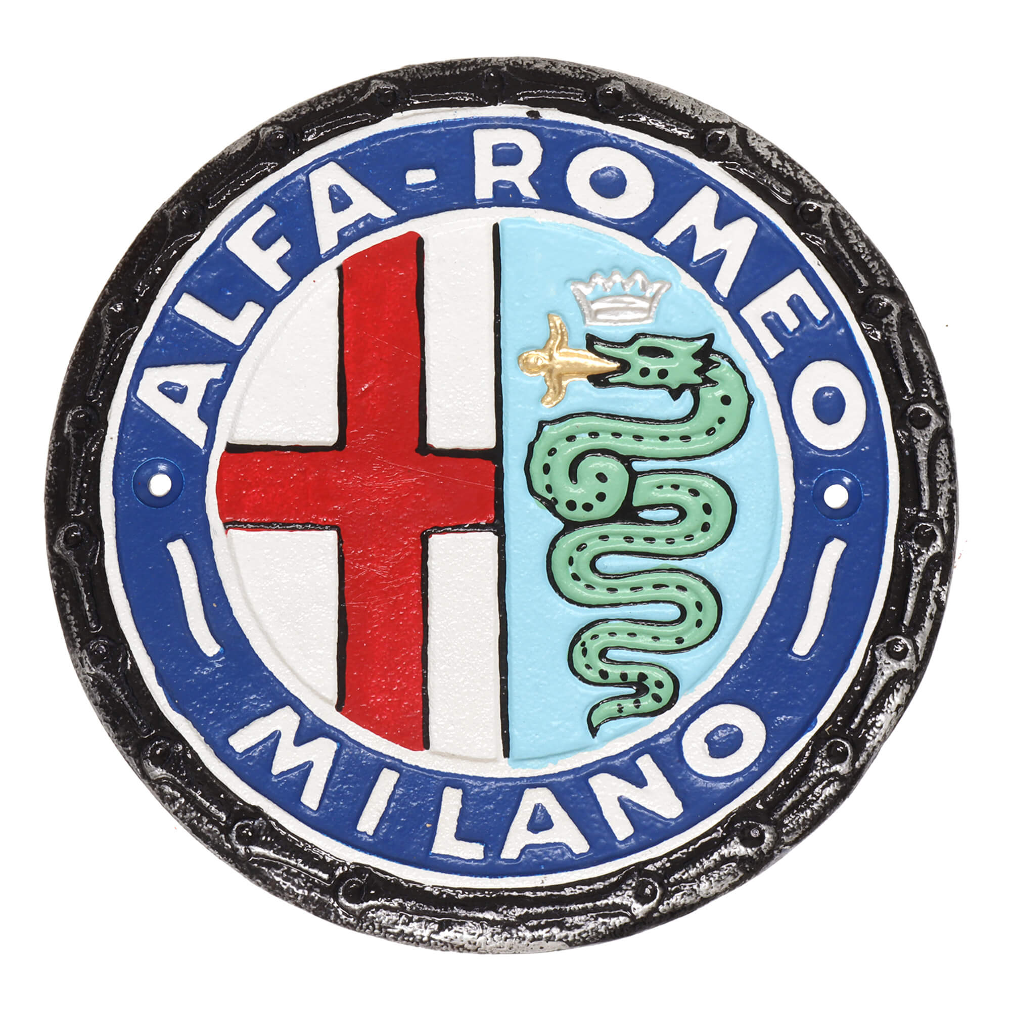 Alfa Romeo Cast Iron Wall Sign