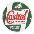 Castrol Wakefield Isle Of Man TT Races Cast Iron Wall Sign
