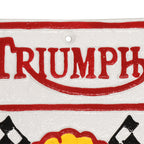 Triumph Shell Cast Iron Wall Sign