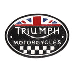 Triumph Motorcycles Oval Cast Iron Wall Sign