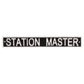 Station Master Decorative Cast Iron Wall Sign