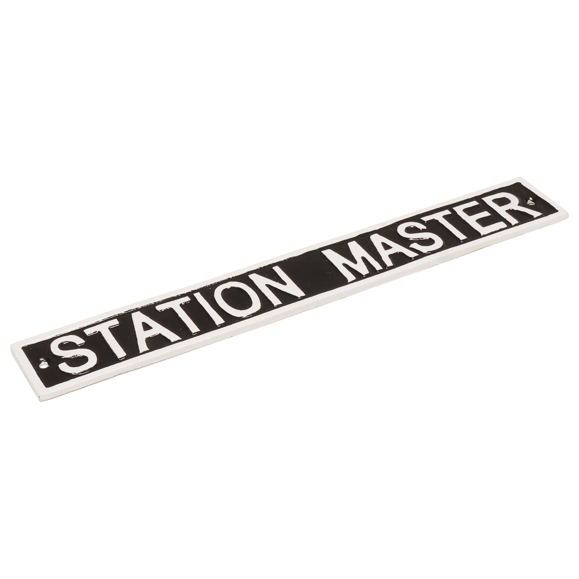 Station Master Decorative Cast Iron Wall Sign