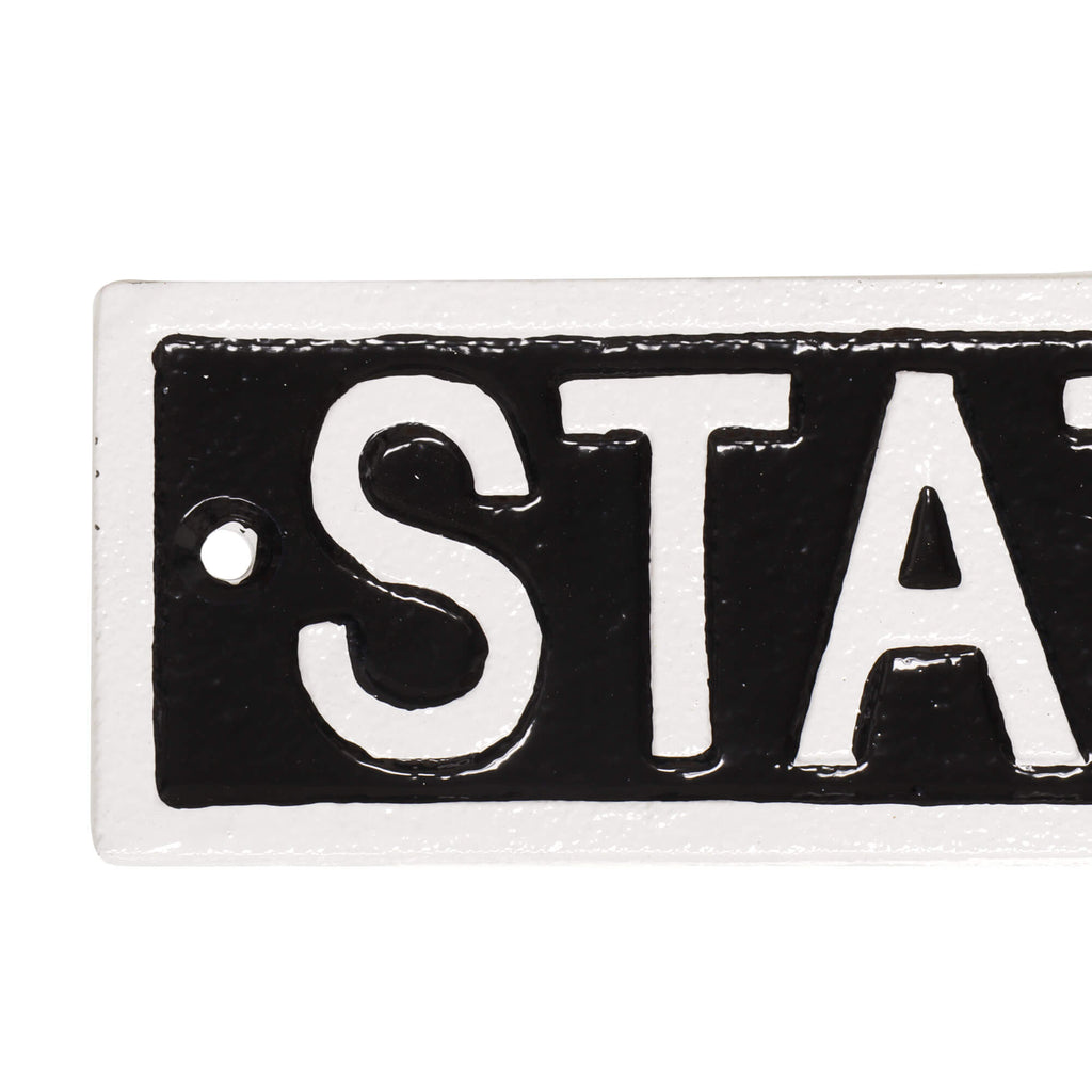 Station Master Decorative Cast Iron Wall Sign