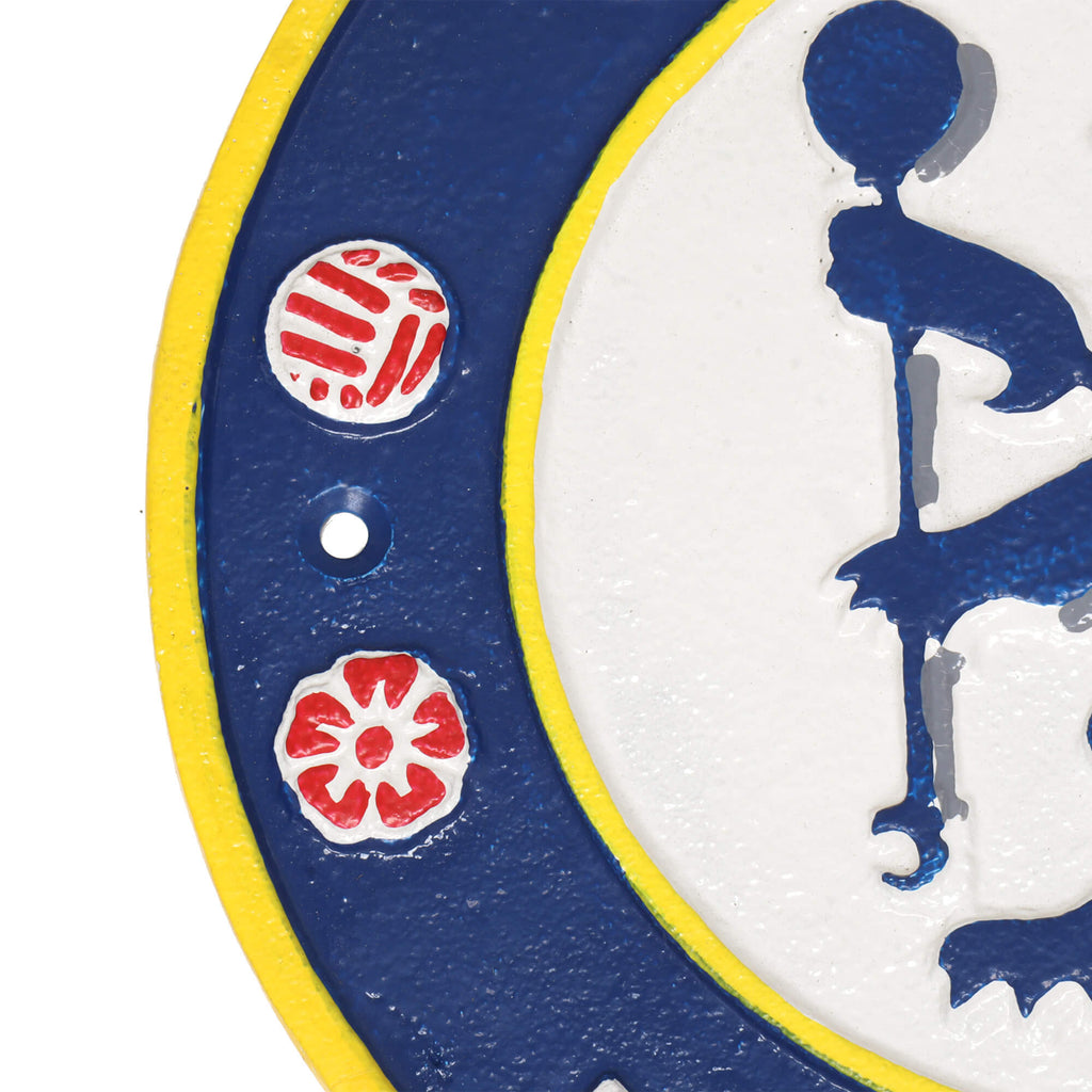 Chelsea Football Cast Iron Wall Sign