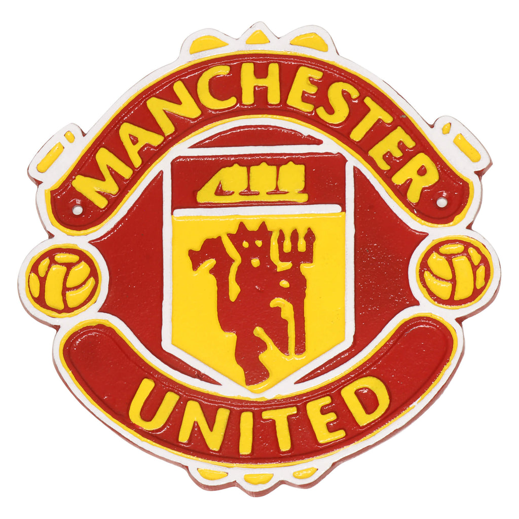 Manchester United Football Cast Iron Wall Sign