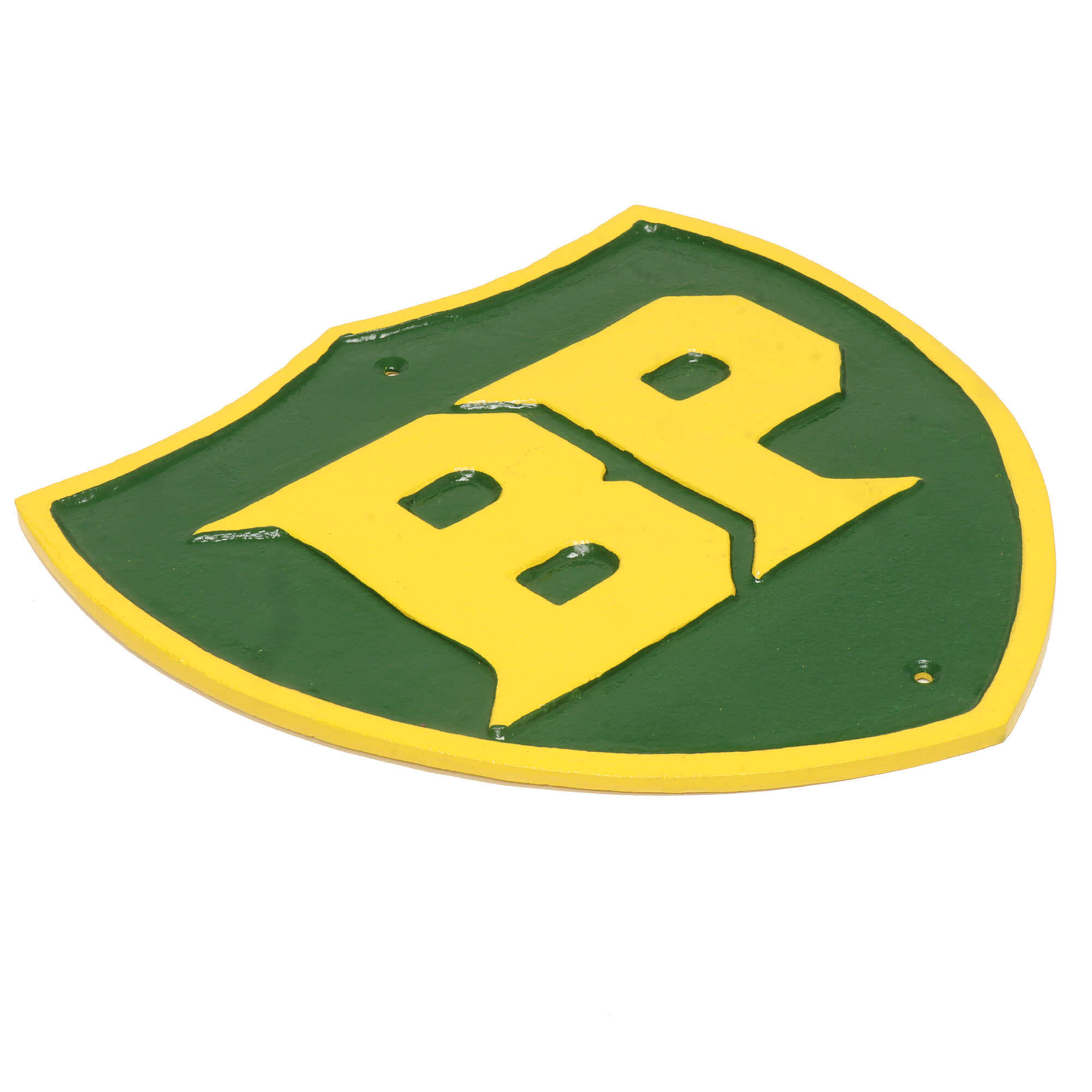BP Shield Cast Iron Wall Sign