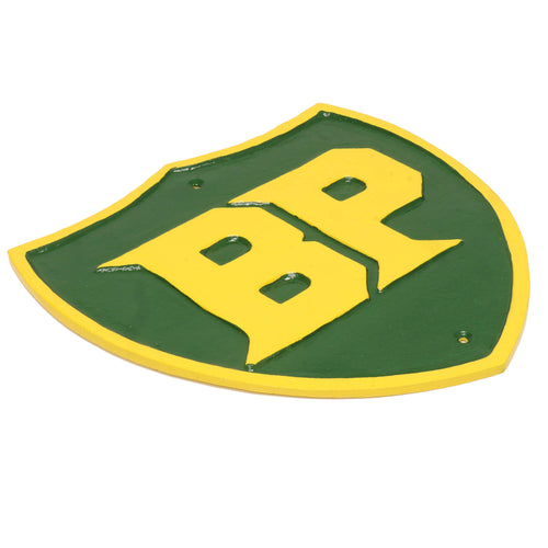 BP Shield Cast Iron Wall Sign