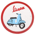 Vespa Round Cast Iron Sign