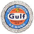 Gulf Steve McQueen Porsche Cast Iron Wall Sign