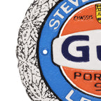 Gulf Steve McQueen Porsche Cast Iron Wall Sign