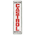 Castrol Ask For Large Cast Metal Wall Sign