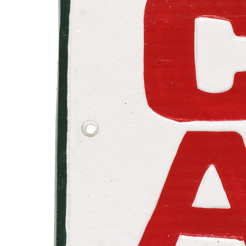 Castrol Ask For Large Cast Metal Wall Sign