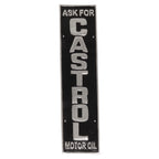 Castrol Ask For Black Aluminium Wall Sign