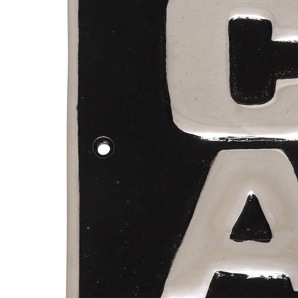 Castrol Ask For Black Aluminium Wall Sign
