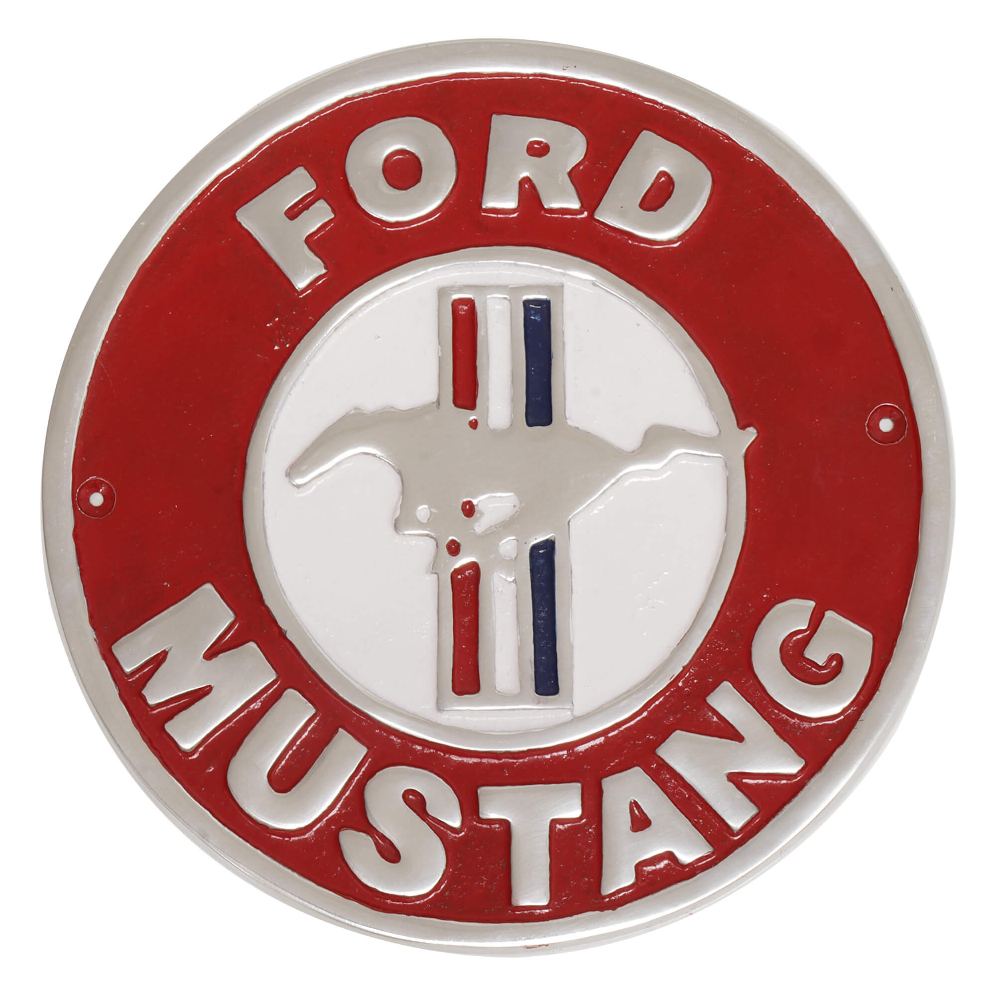 Ford Mustang Round Aluminium Wall Sign