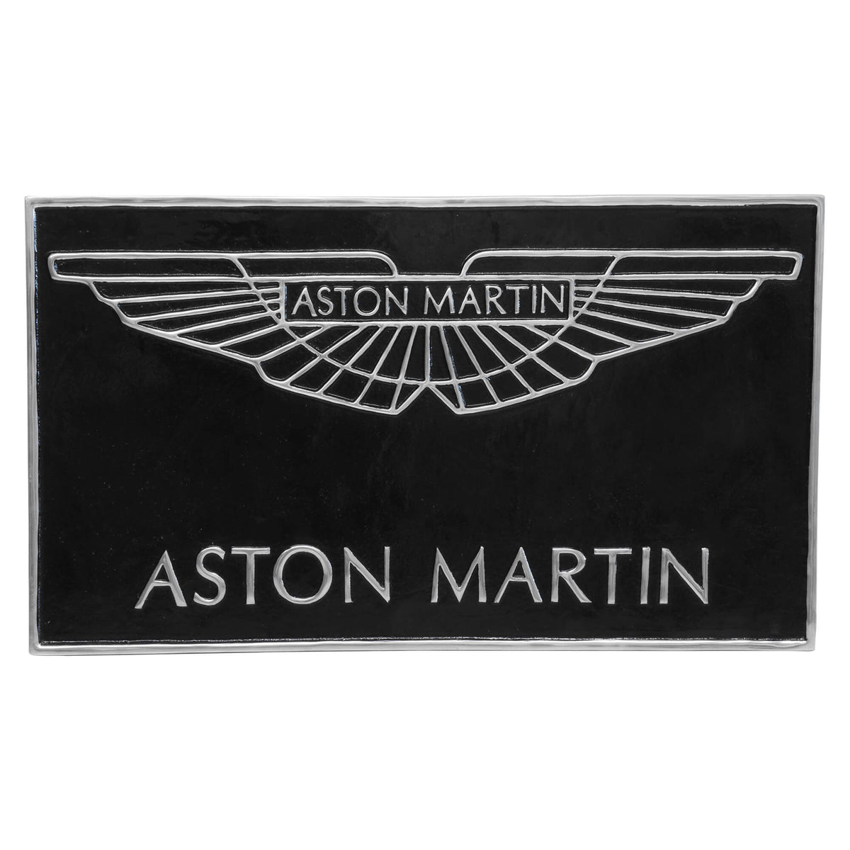 Aston Martin Sign Black Large Aluminium Wall Plaque