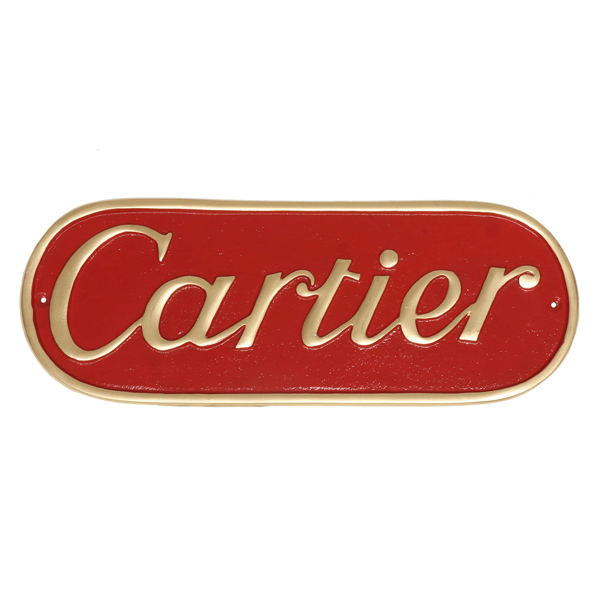 Cartier Cast Aluminium Wall Sign