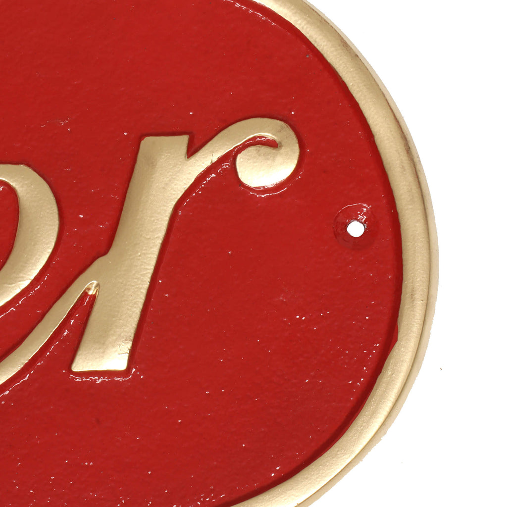 Cartier Cast Aluminium Wall Sign