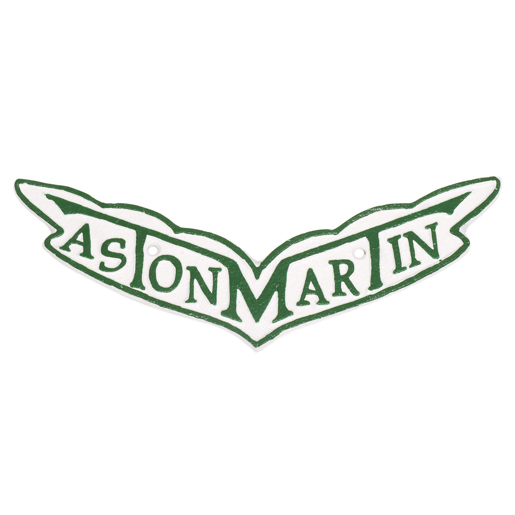 Aston Martin Leaf Cast Iron Sign