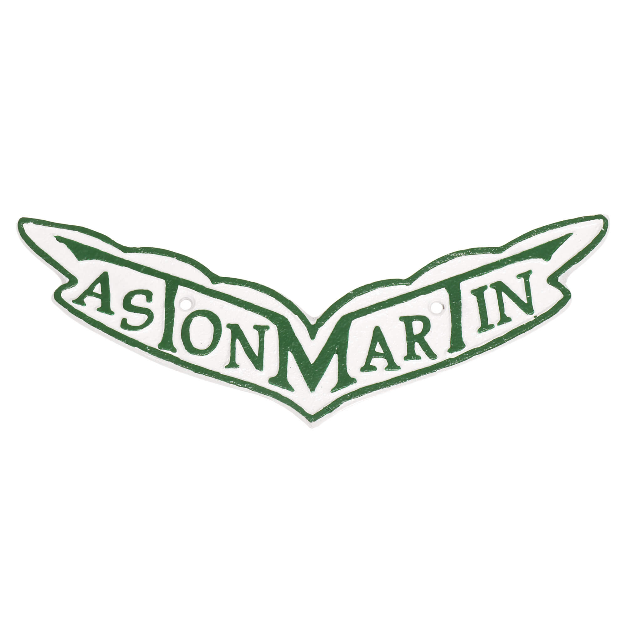 Aston Martin Leaf Cast Iron Sign
