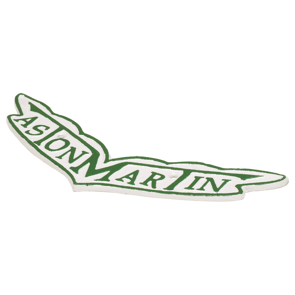 Aston Martin Leaf Cast Iron Sign
