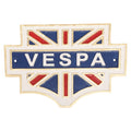 Vespa Union Jack Cast Iron Sign
