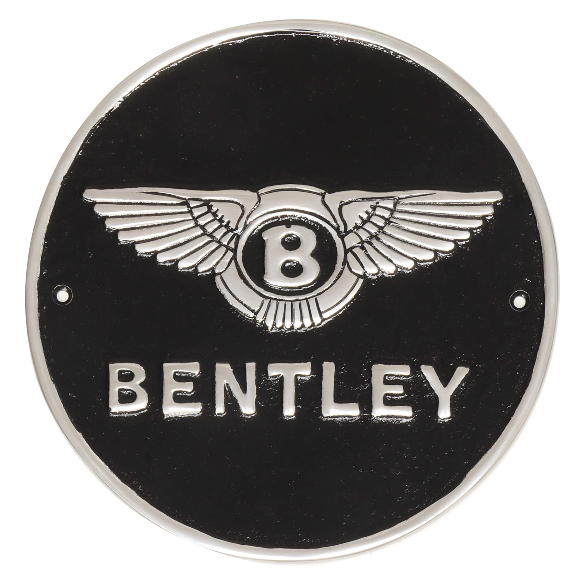 Bentley Black Aluminium Wall Sign