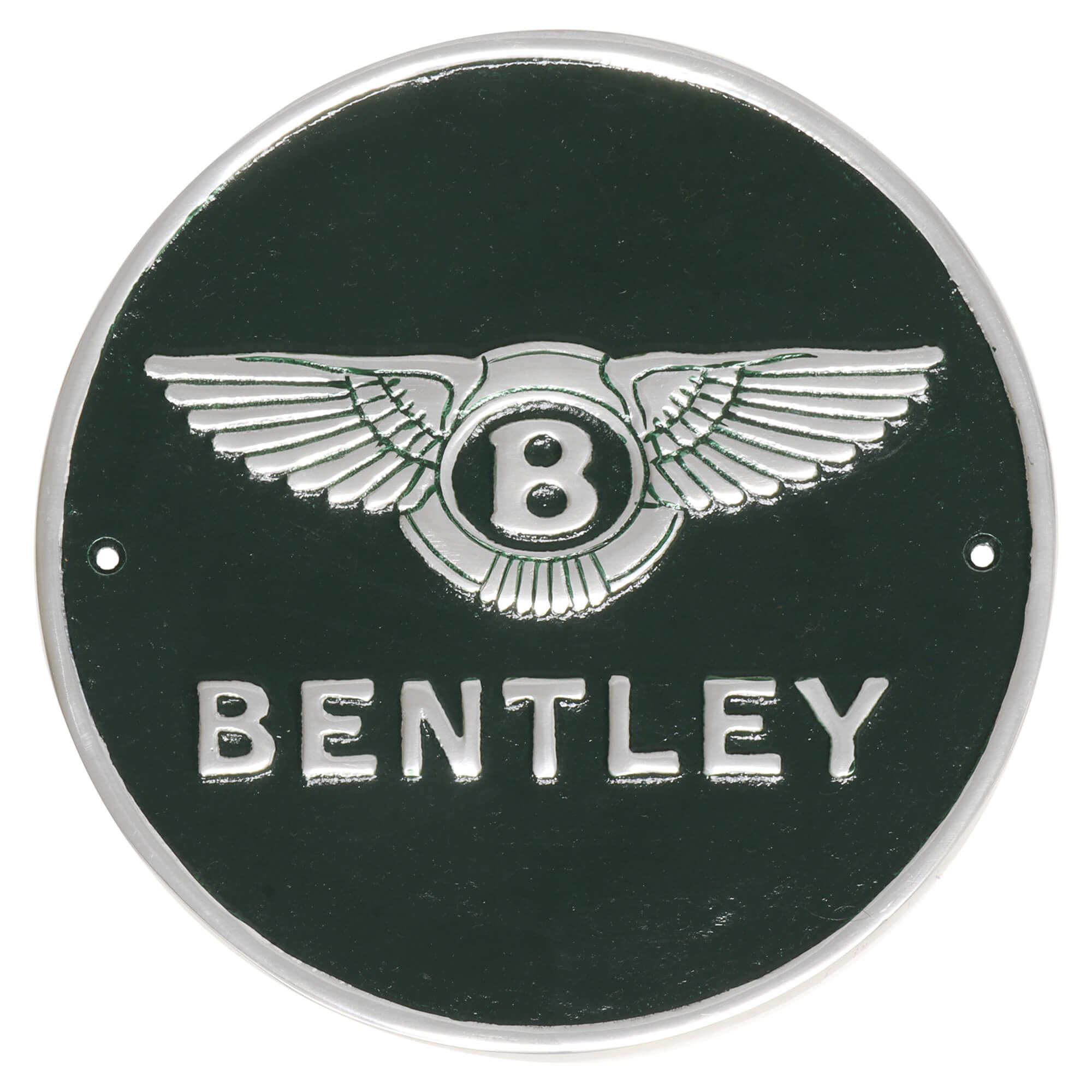 Bentley Green Aluminium Wall Sign