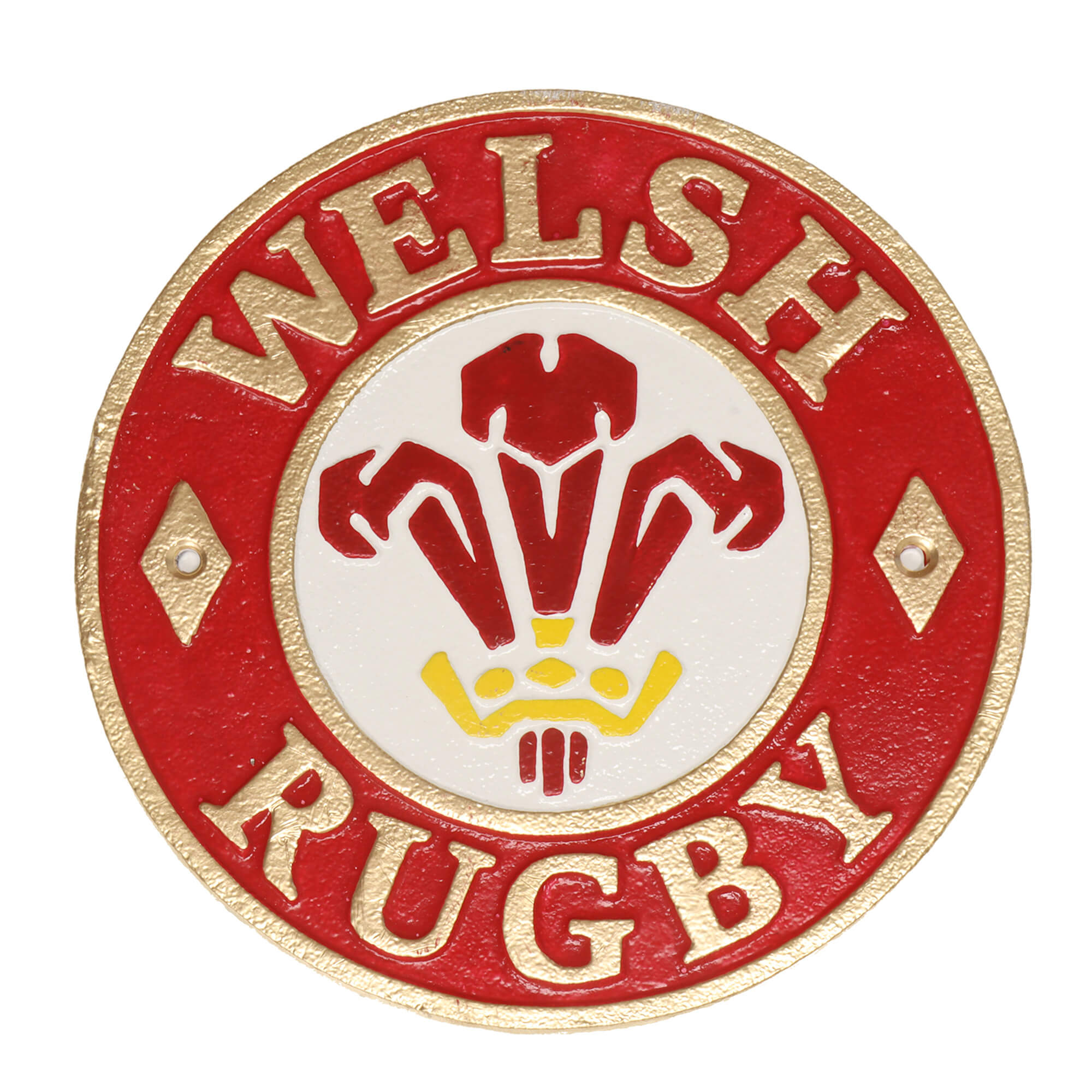 Welsh Rugby Cast Iron Wall Sign