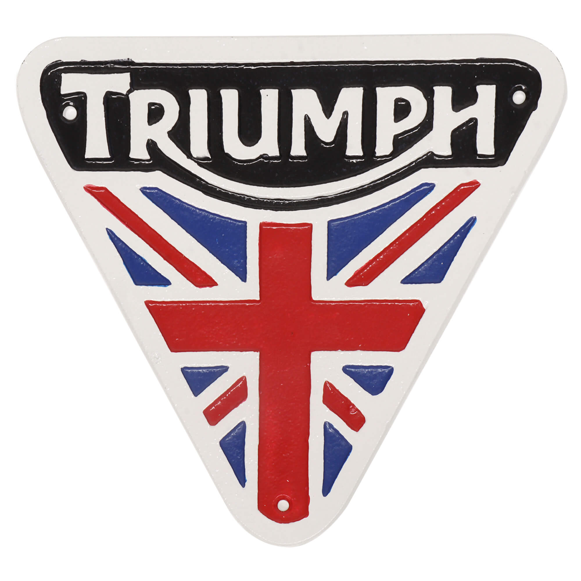 Triumph Motorcycles Union Jack Cast Iron Wall Sign