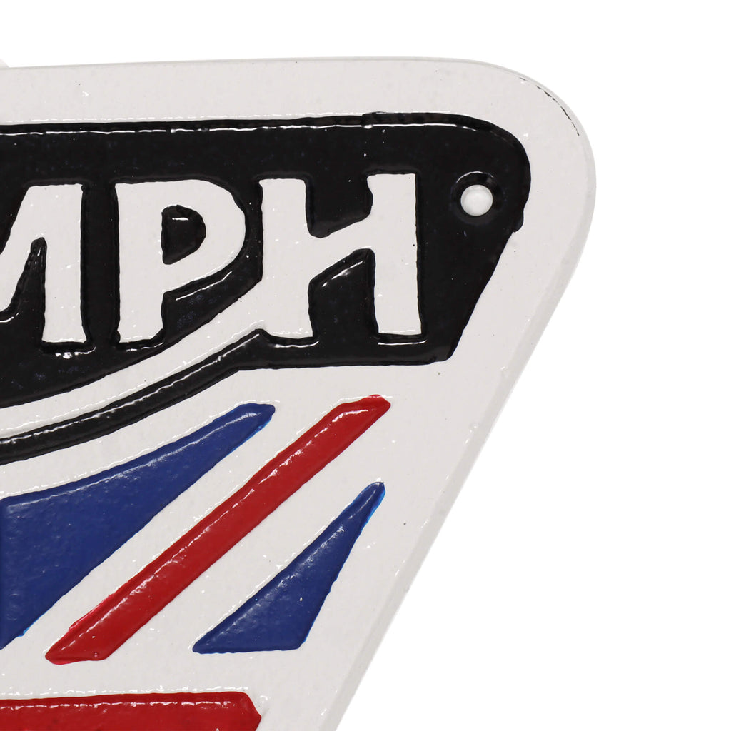 Triumph Motorcycles Union Jack Cast Iron Wall Sign
