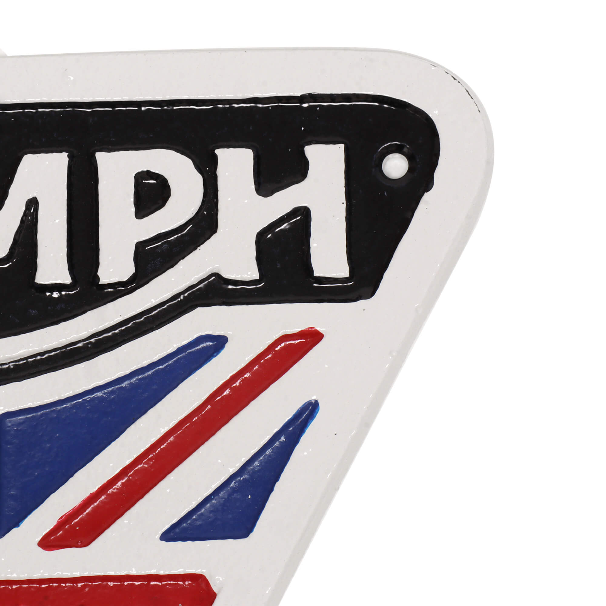 Triumph Motorcycles Union Jack Cast Iron Wall Sign