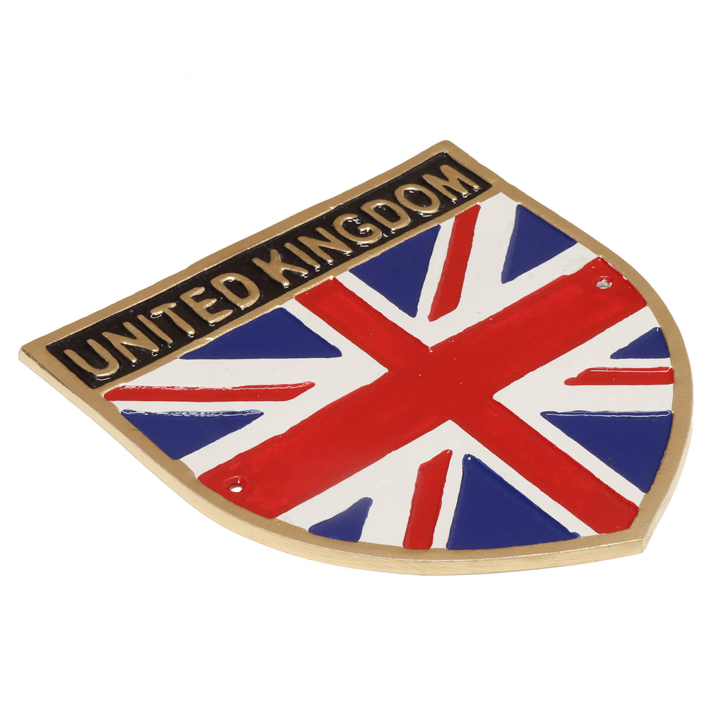 Union Jack Flag Cast Aluminium Wall Sign