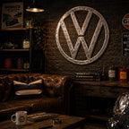 VW Large Aluminium Wall Sign