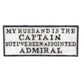 Husband Captain Admiral Cast Iron Wall Sign