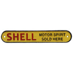 Shell Motor Spirit Cast Iron Wall Sign