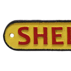Shell Motor Spirit Cast Iron Wall Sign