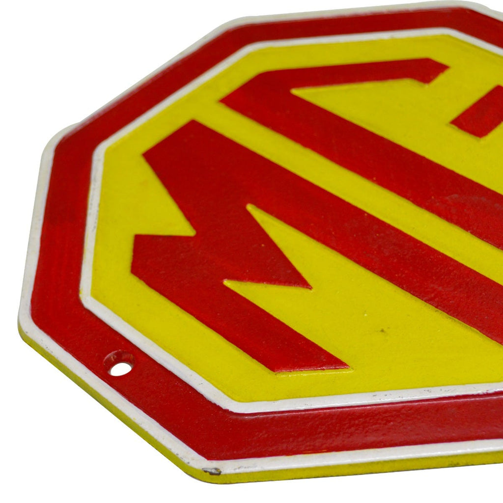 MG Cast Iron Wall Sign