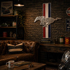 Ford Mustang Extra Large Aluminium Wall Sign